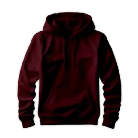 Men's Pullover Hoodie in Burgandy