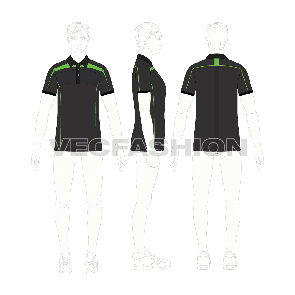 Mens Sublimation Sport Polo Shirt