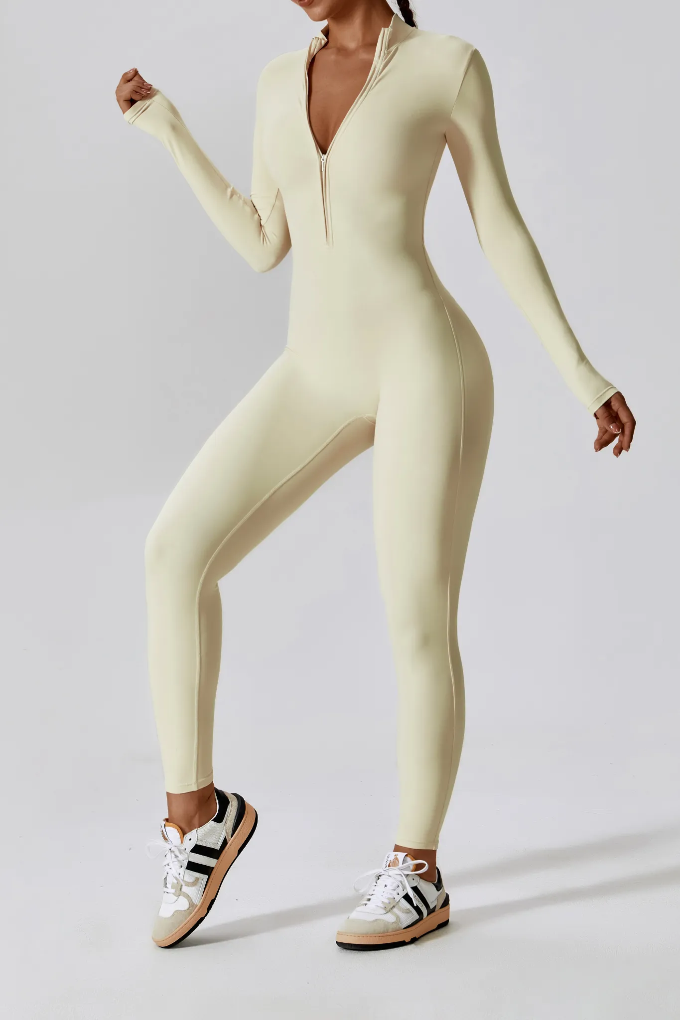 Mia Jumpsuit - Beige