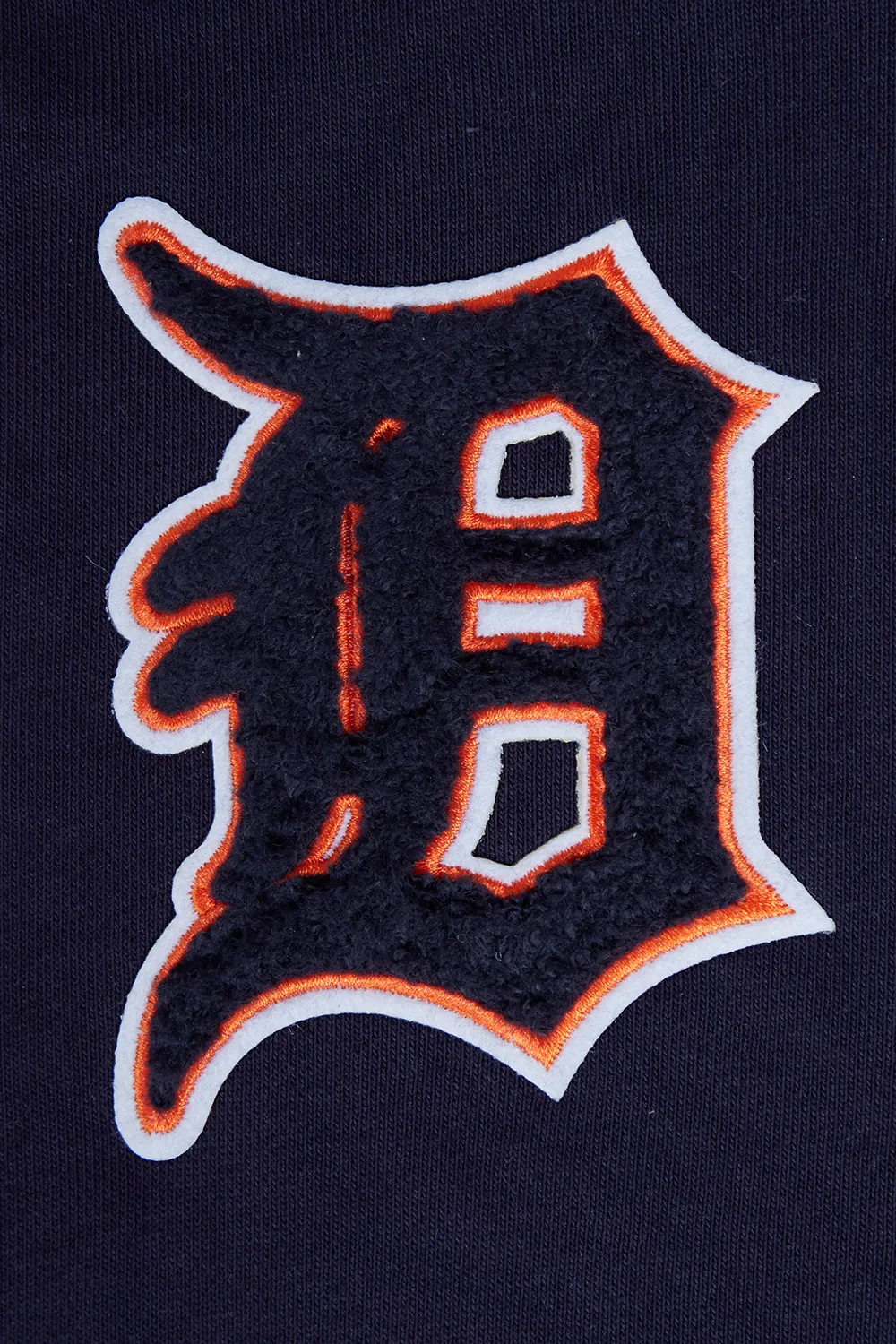 MLB DETROIT TIGERS CLASSIC WOMEN'S CROPPED PO HOODIE (MIDNIGHT NAVY)