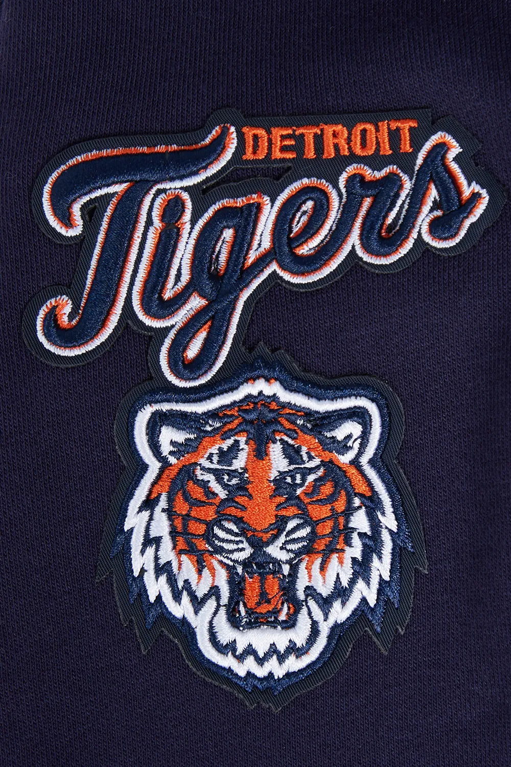 MLB DETROIT TIGERS CLASSIC WOMEN'S CROPPED PO HOODIE (MIDNIGHT NAVY)