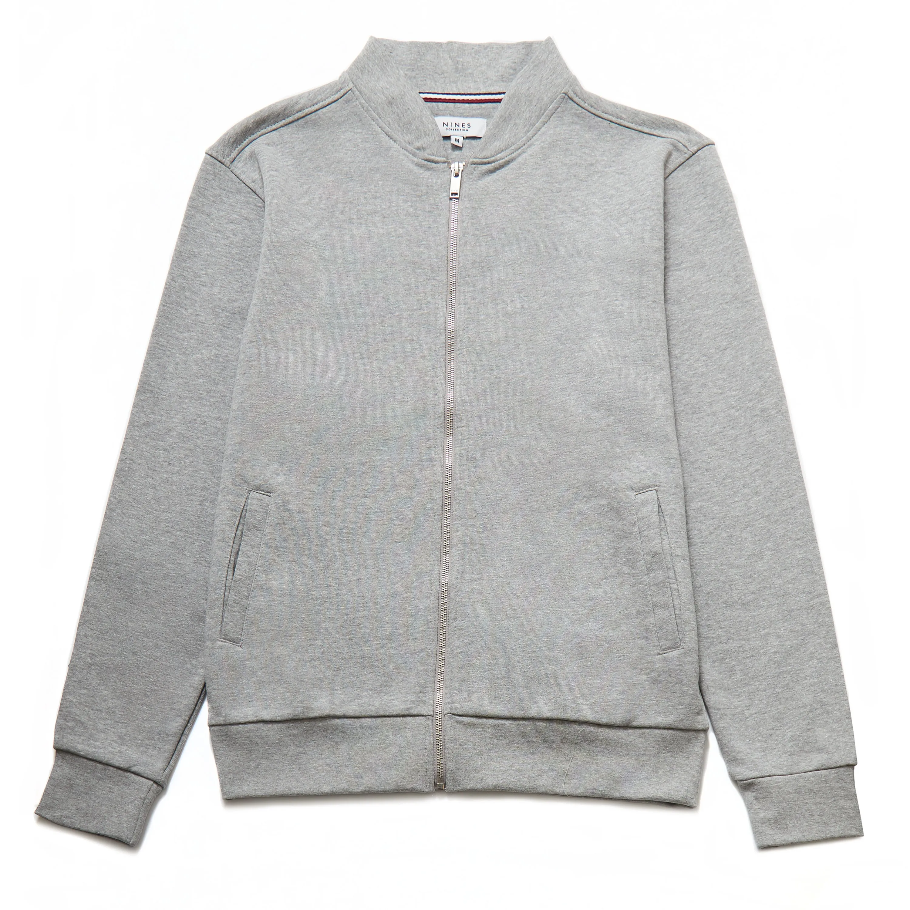 Nino Fleece Bomber in Grey Marl