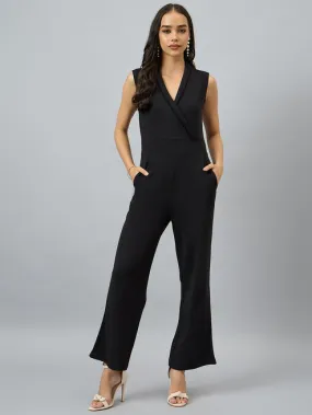 Noir Elegance Sleeveless Jumpsuit