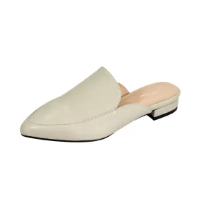 PEERAGE Maggie Women's Wide Width Dress Casual Leather Mules