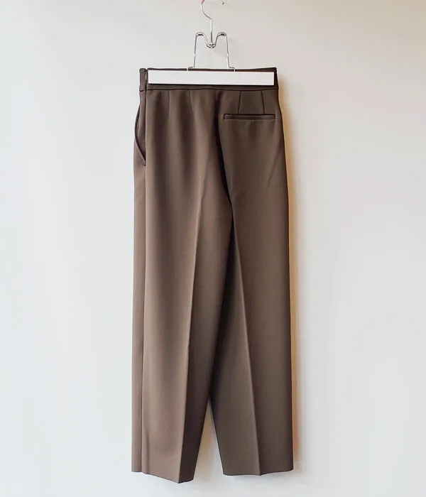 PHEENY/AMUNZEN HIGH WAIST TAPERED PANTS(KHAKI)