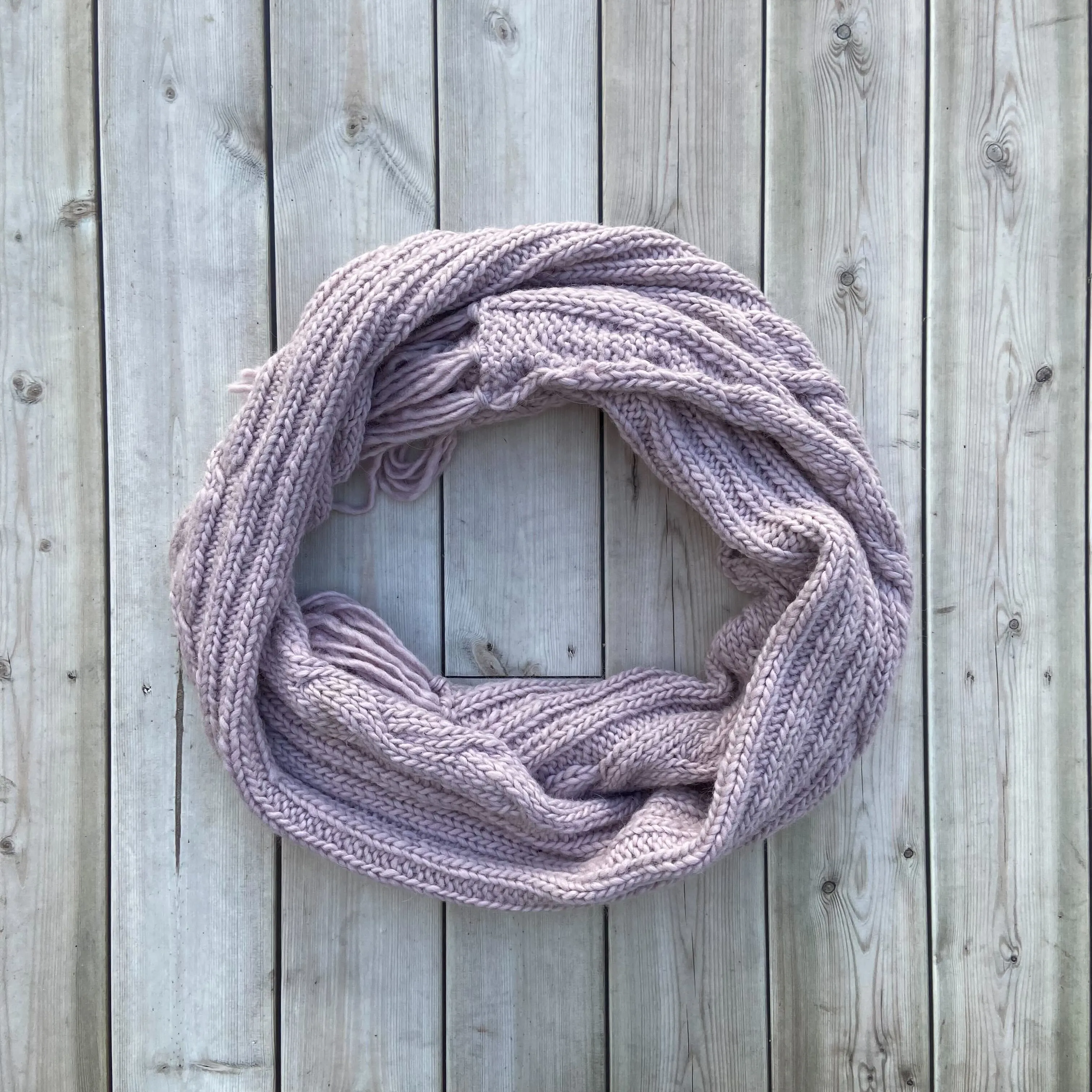 Pink Champagne Alpaca Scarf