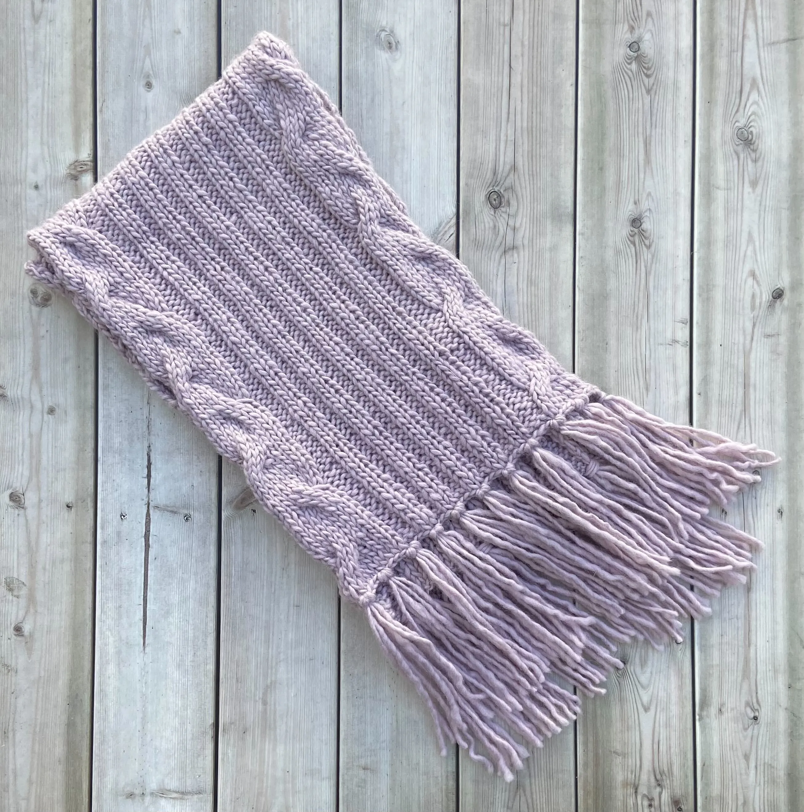 Pink Champagne Alpaca Scarf