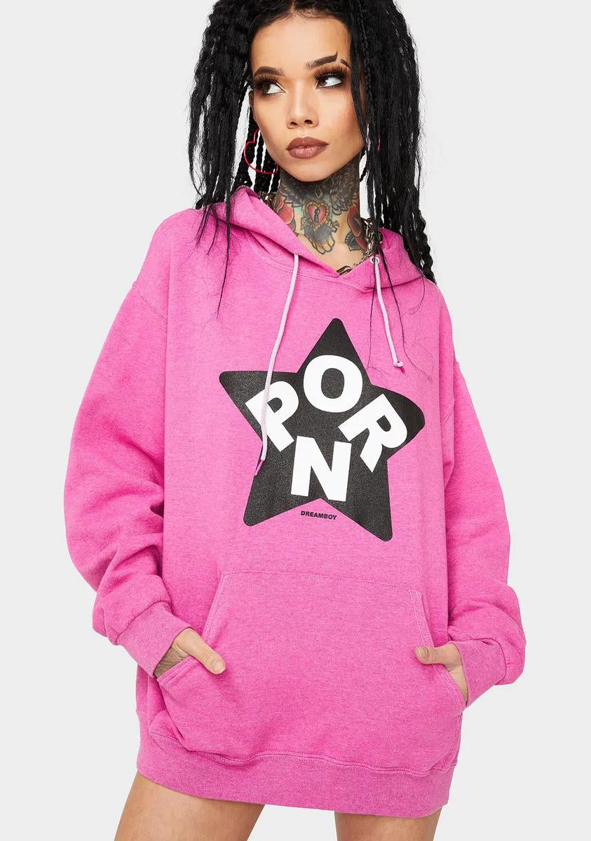 Pink Porn Star Pullover Hoodie