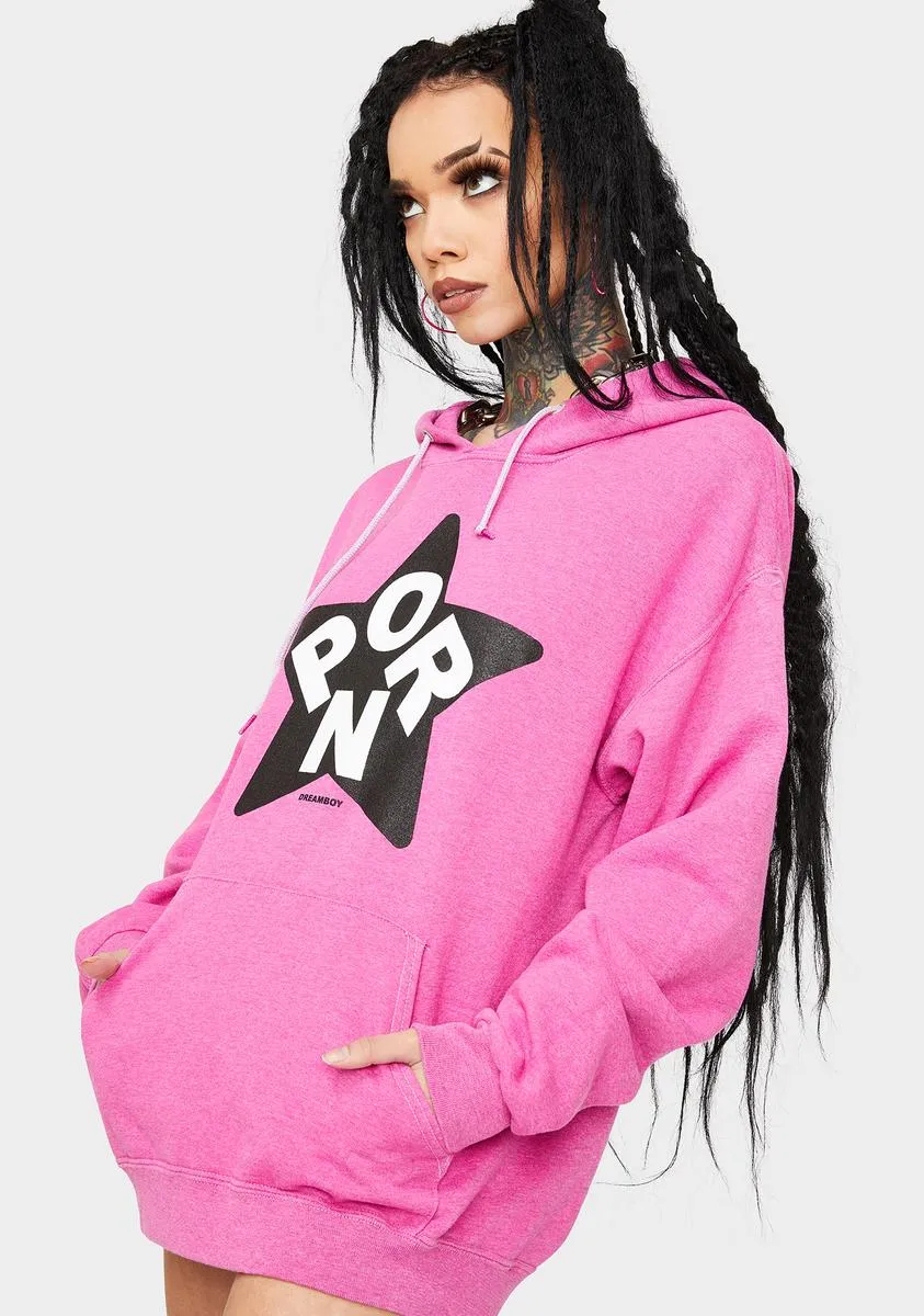 Pink Porn Star Pullover Hoodie