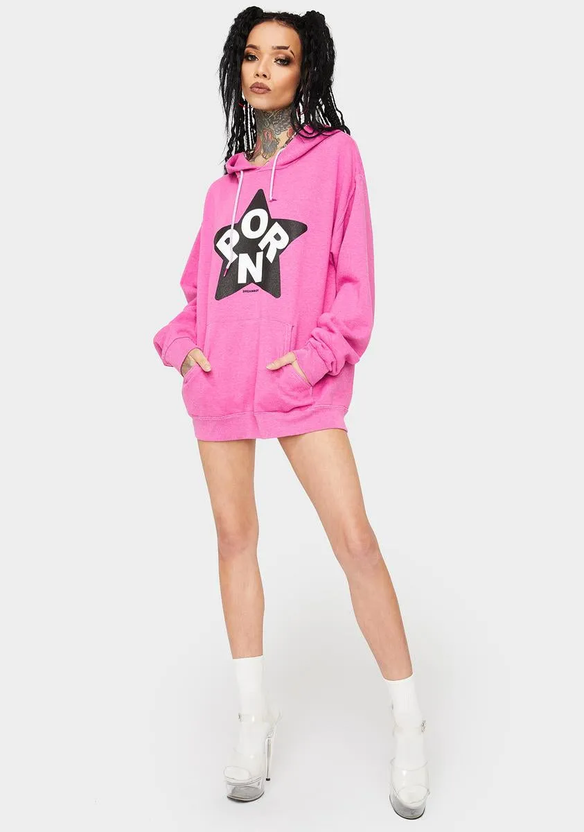 Pink Porn Star Pullover Hoodie