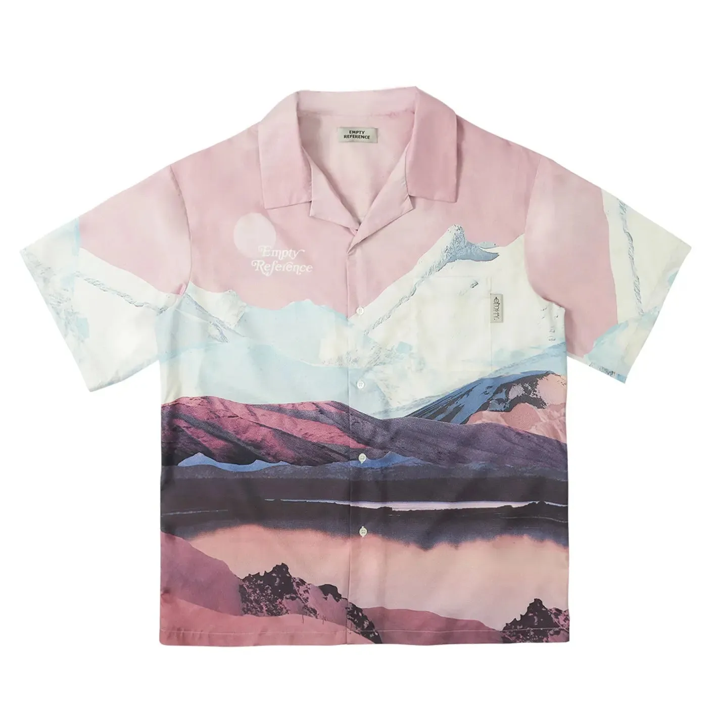 Pink Snow Mountain Print Shirt