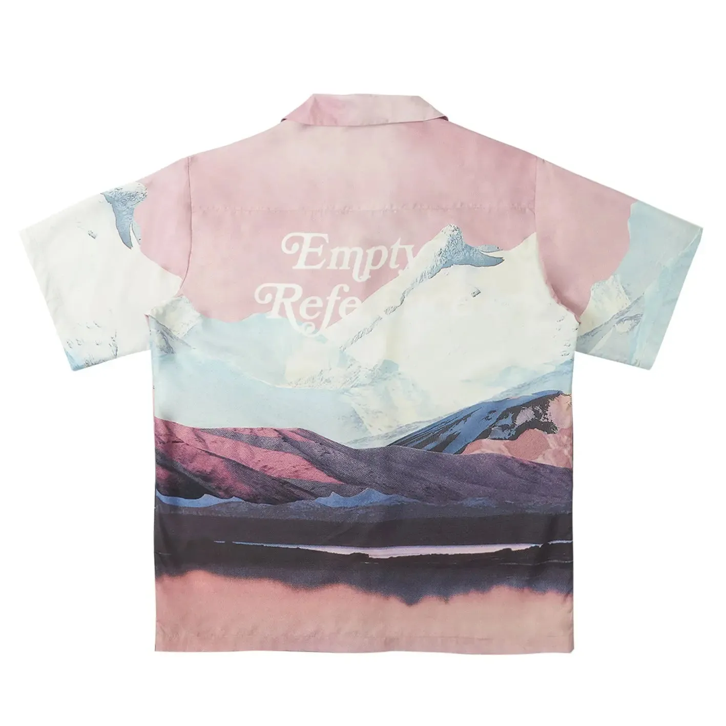 Pink Snow Mountain Print Shirt