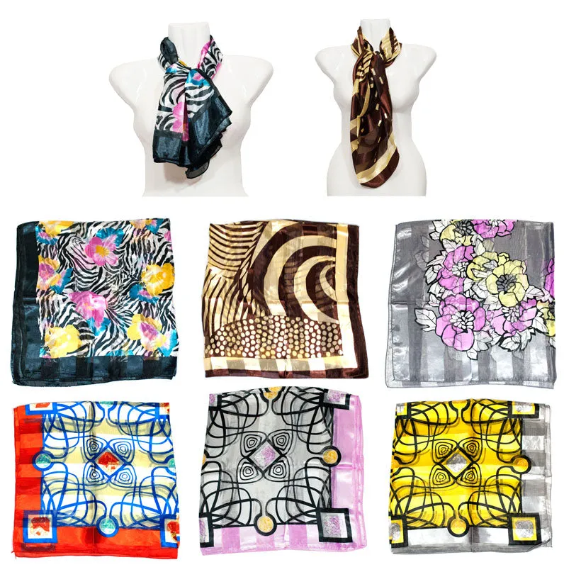 Printed Silk Fashion Scarf Wholesale