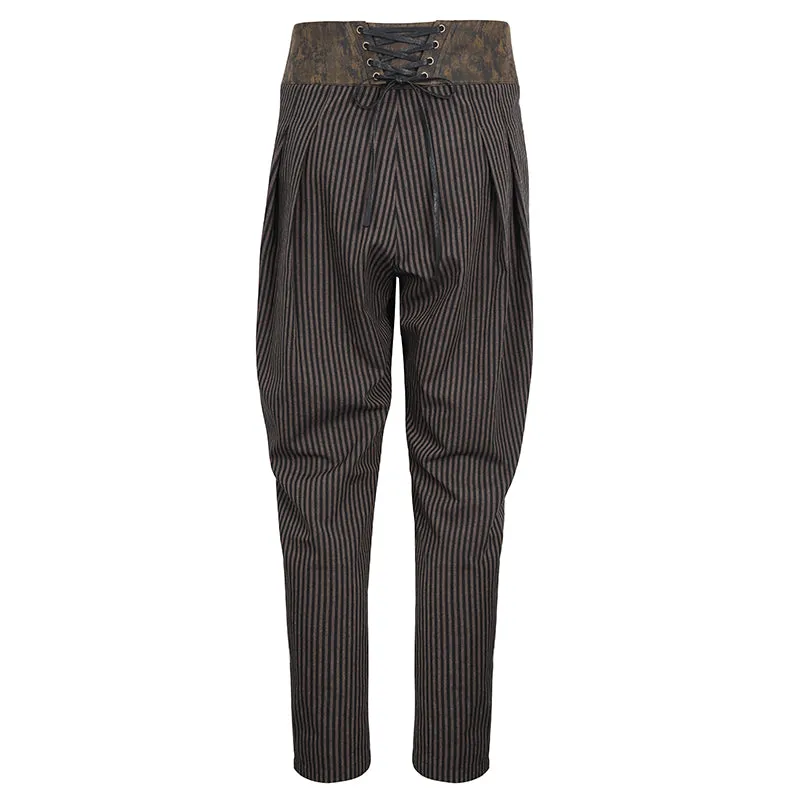 PT246 High waist turn-down men's leg-of-mutton pants