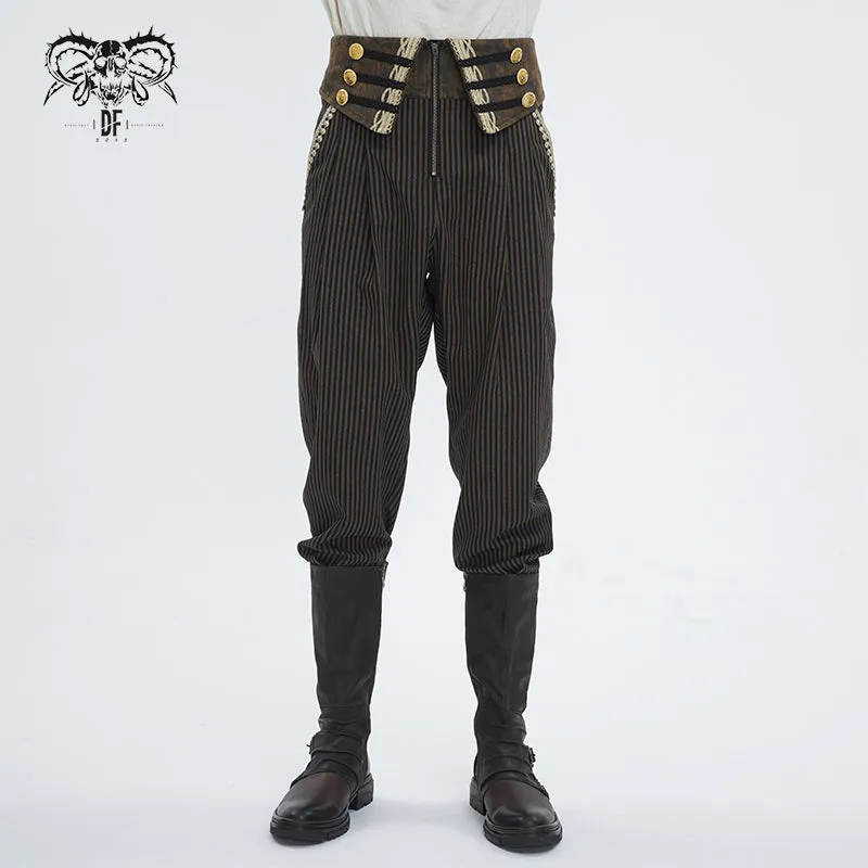 PT246 High waist turn-down men's leg-of-mutton pants