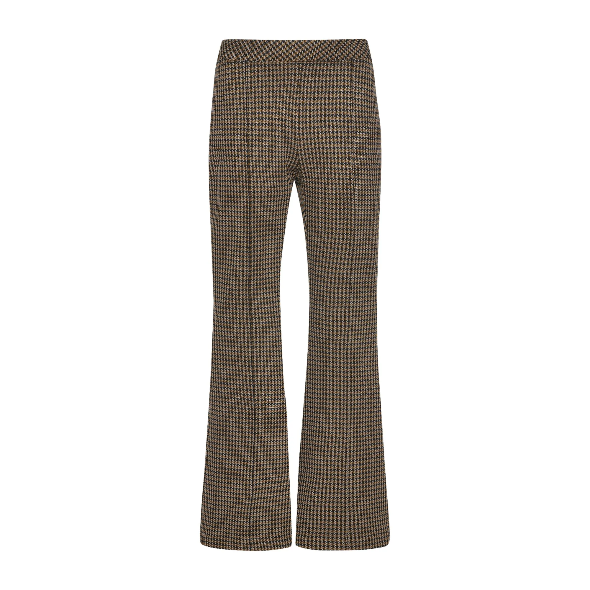 PULL-ON CROPPED FLARE - HOUNDSTOOTH