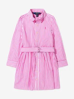 Ralph Lauren Girls Long Sleeve Shirt Dress