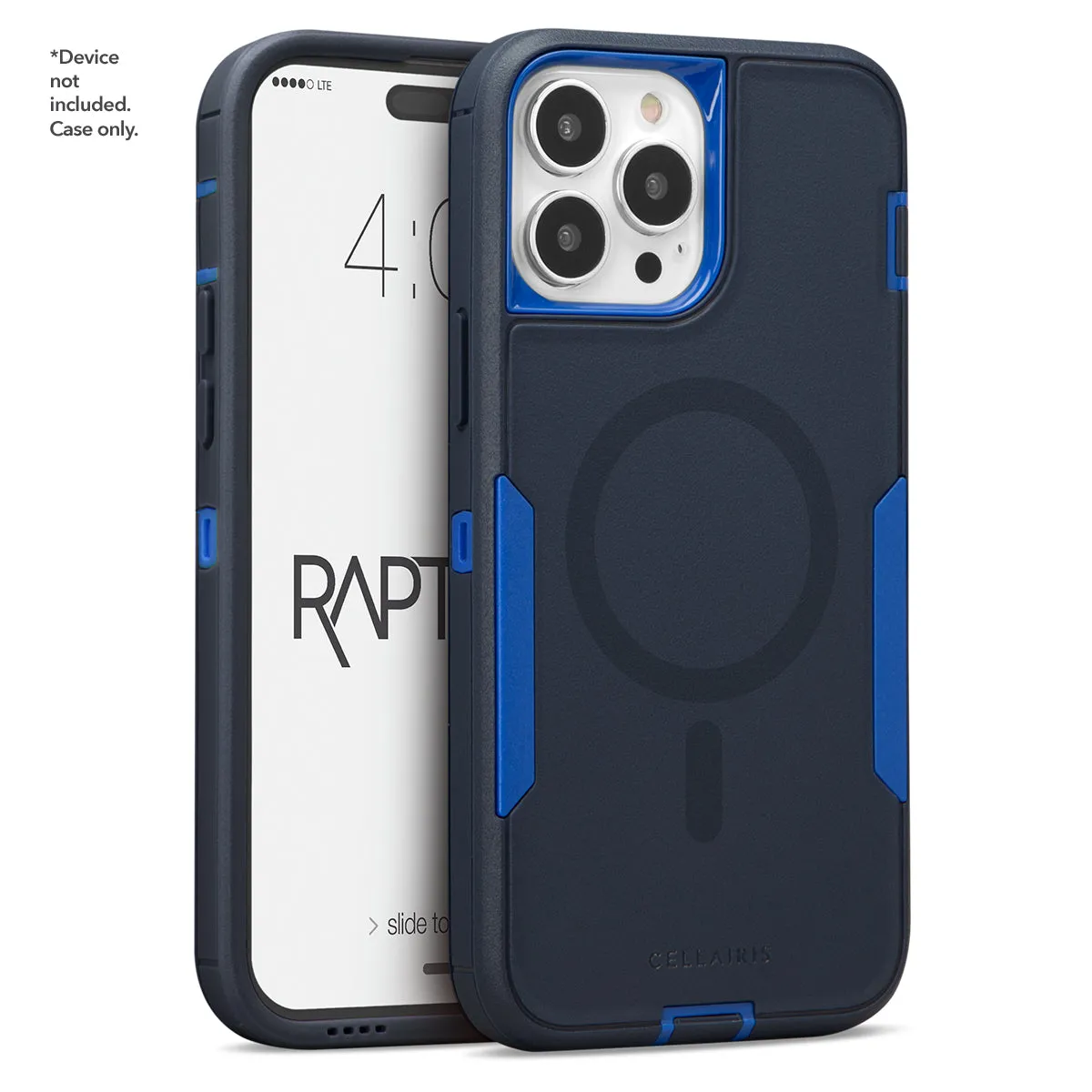 Rapture Rugged - iPhone 15 Pro Navy Blue w/ Blue w/ MagSafe Case