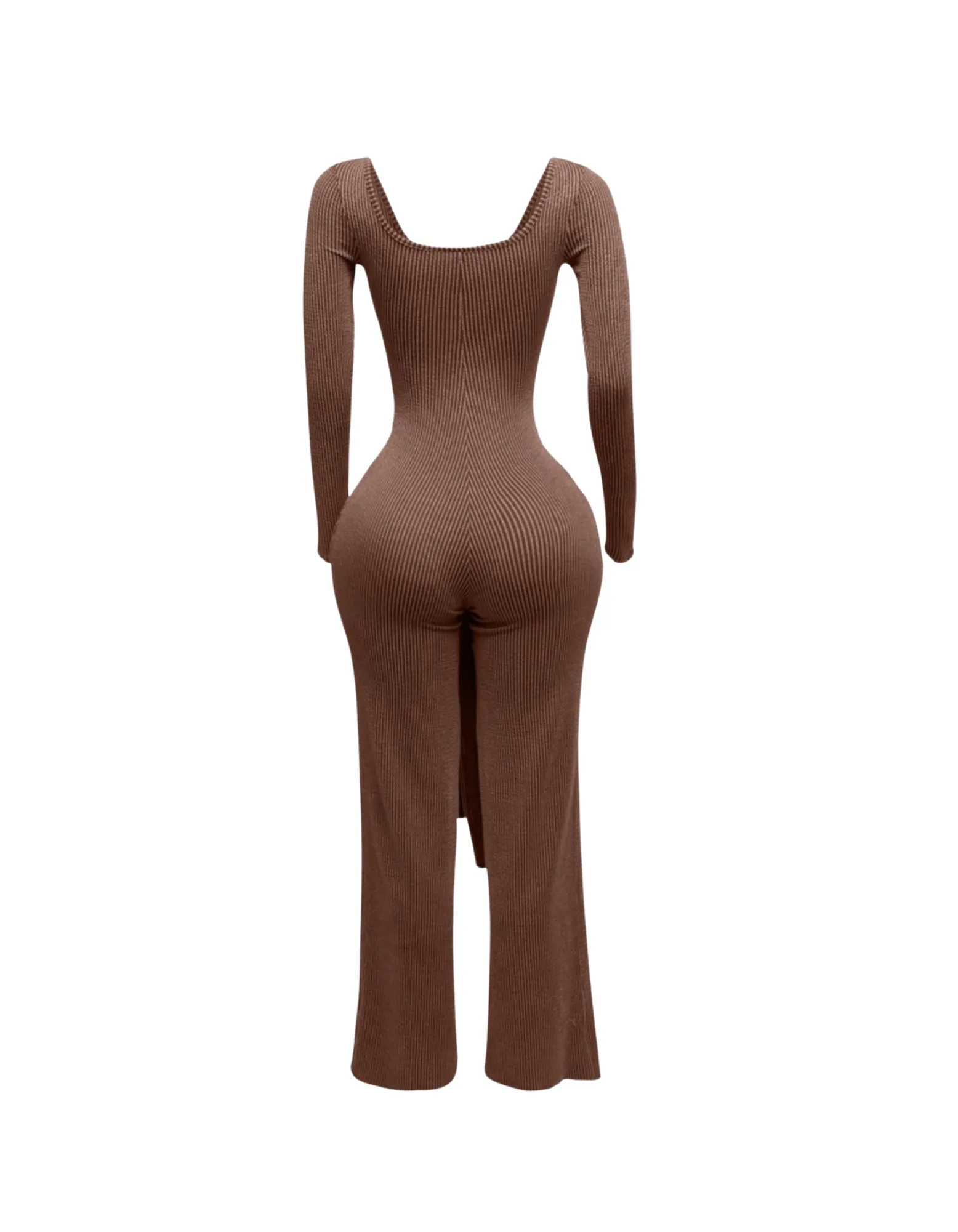 Ribbed Tie Jumpsuit