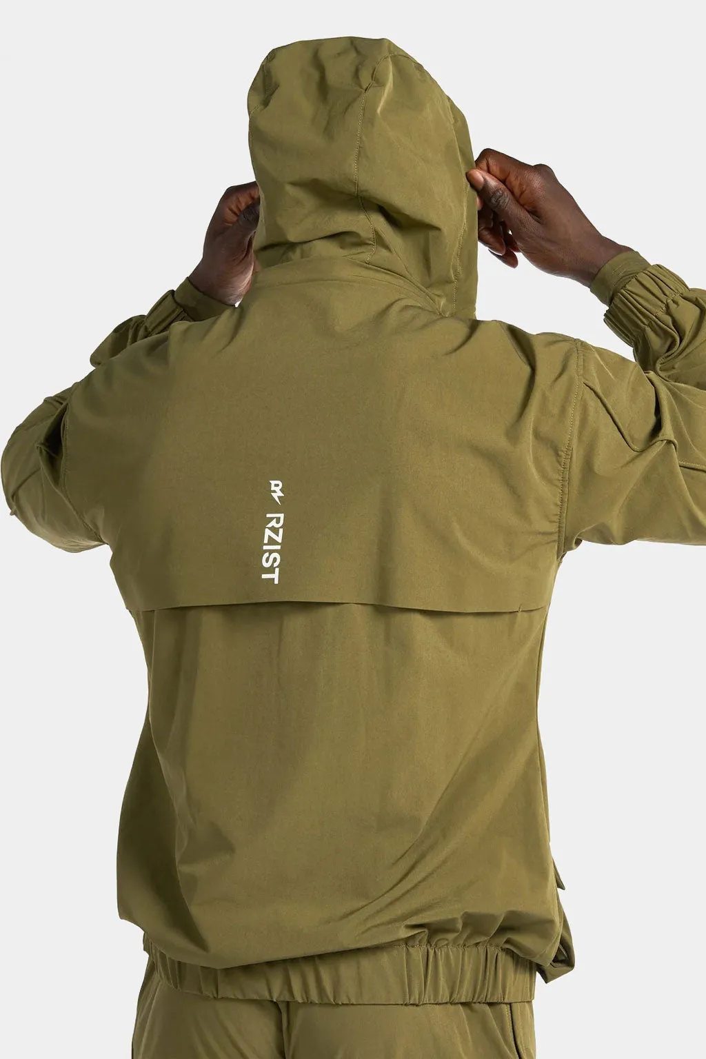 Rzist - Unisex Capulet Olive Hooded Bomber Jacket