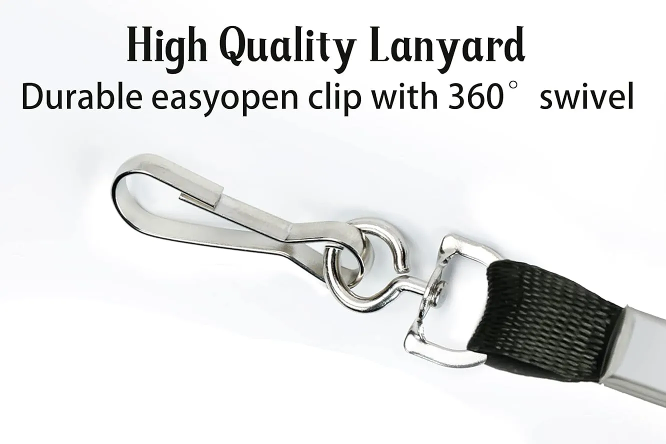 S4S Black Lanyard for ID Badges - 18 x .4.