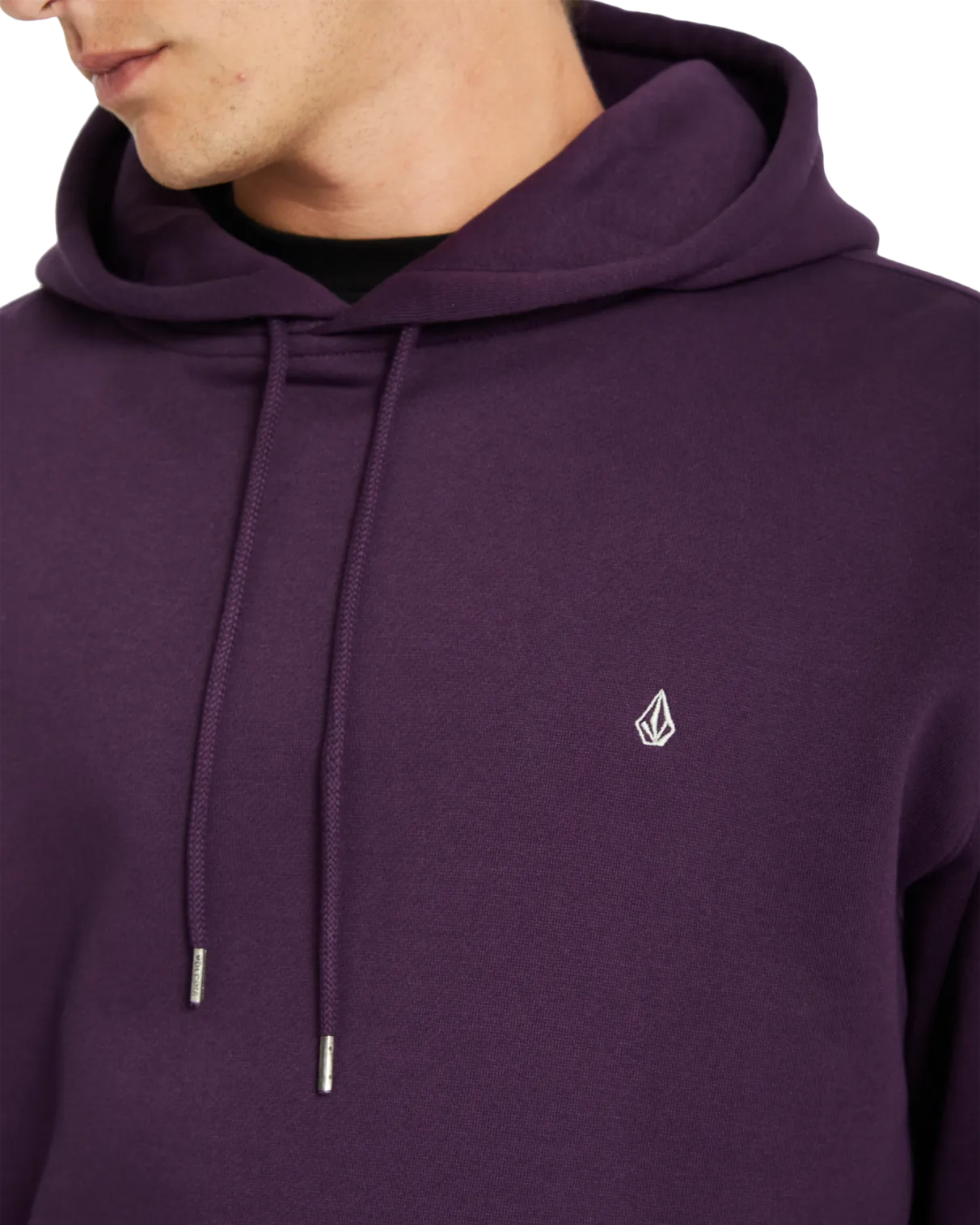 Single Stone Pullover Hoodie in Grape Royale