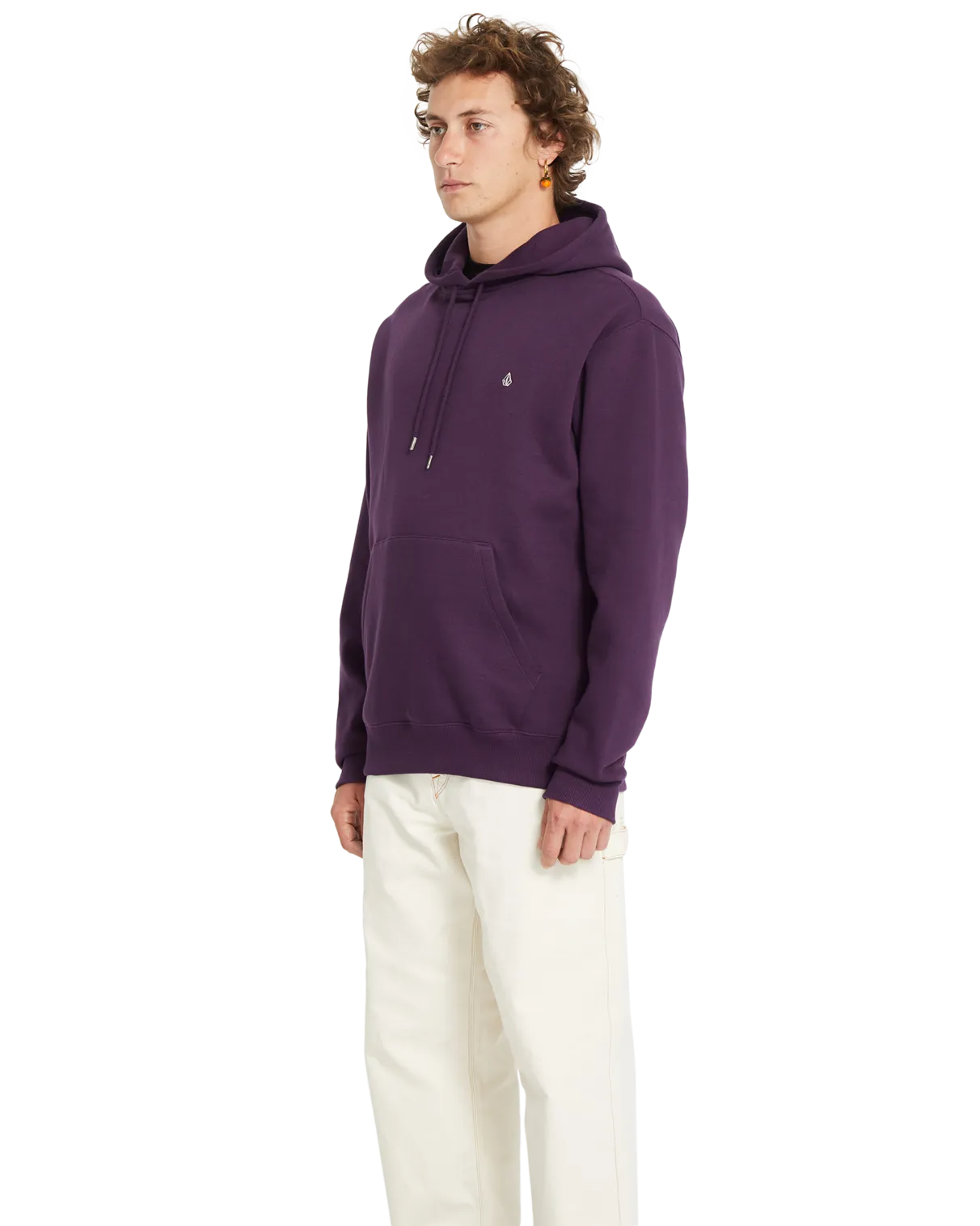 Single Stone Pullover Hoodie in Grape Royale