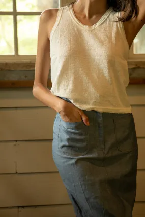 Sleeveless Hemp Tee