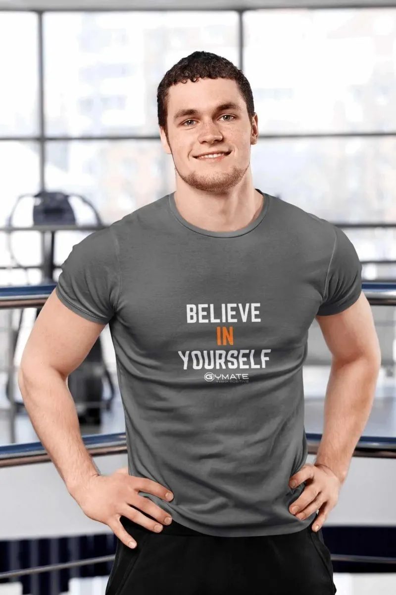 Slogan T shirts 'Believe in Yourself'