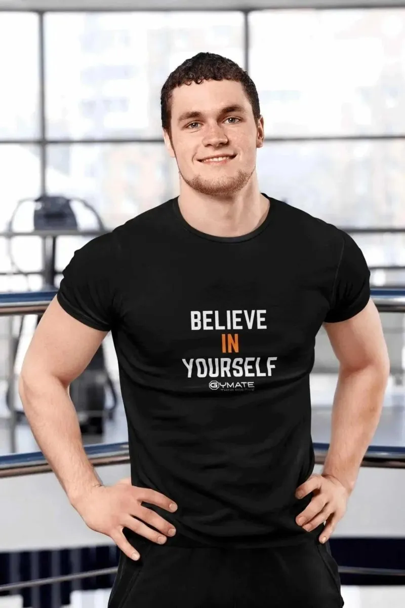 Slogan T shirts 'Believe in Yourself'