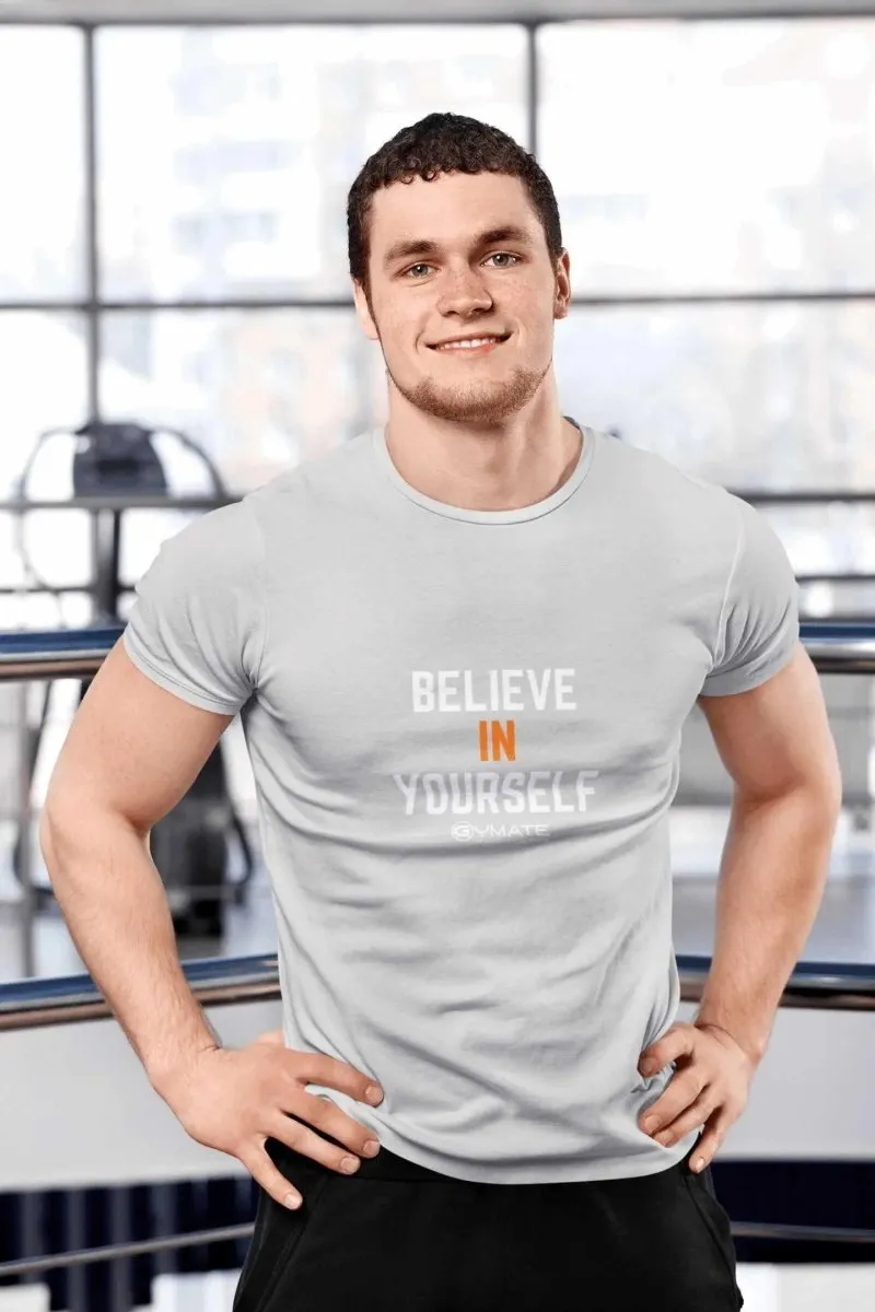 Slogan T shirts 'Believe in Yourself'