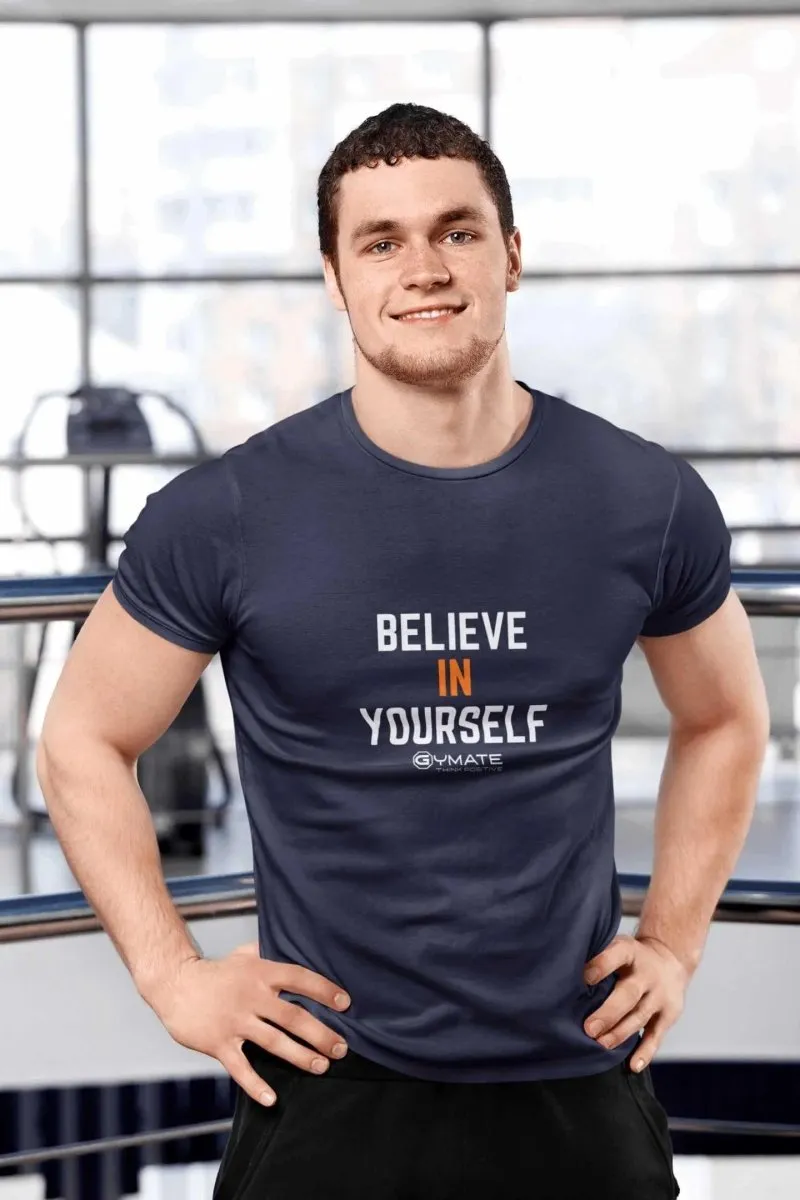 Slogan T shirts 'Believe in Yourself'