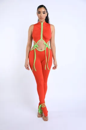 String Tie Jumpsuit