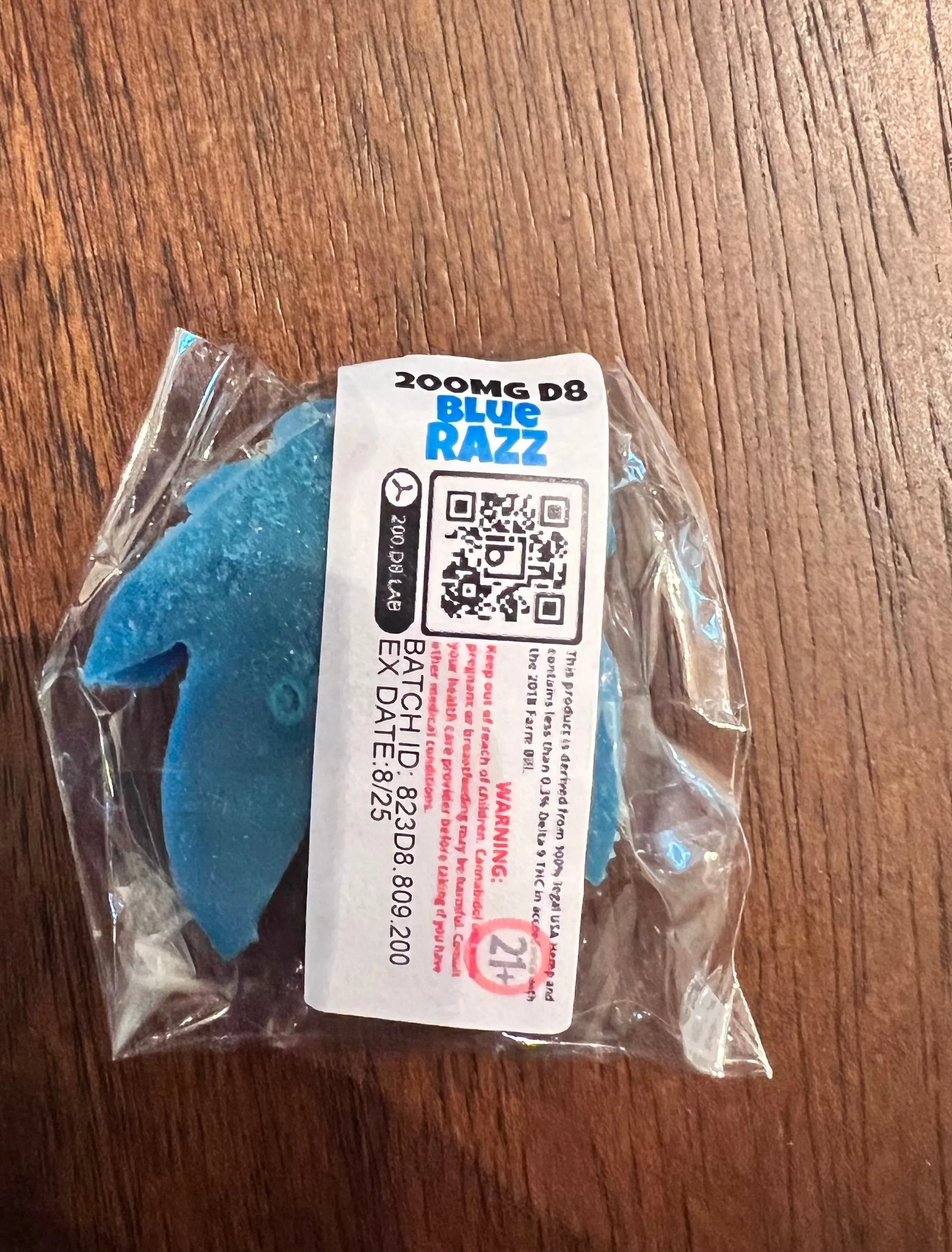 Super strong Delta8 Gummy (1 individual wrapped gummy)