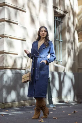 Taryn Denim Trench Coat