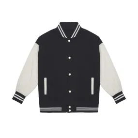 Taurus Color-block Denim Bomber Jacket