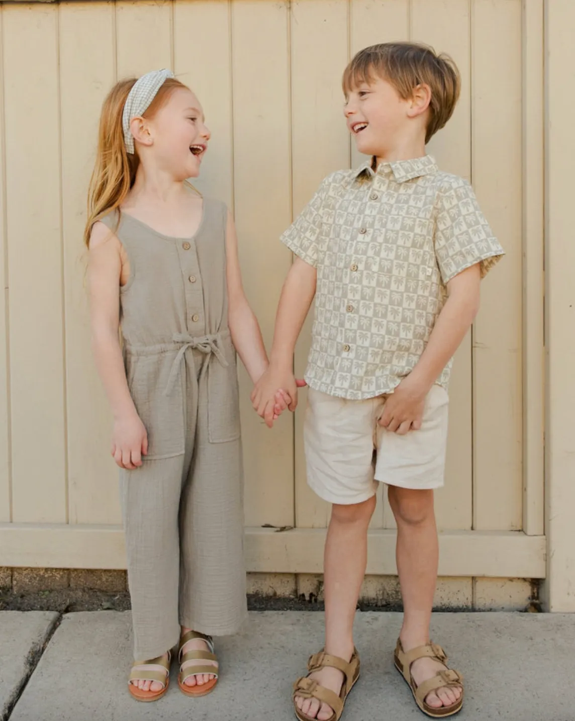 The Charlee Jumpsuit by Rylee   Cru - Sage - KIDS