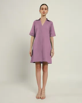 The Ermont Purple Swirl Cotton Dress