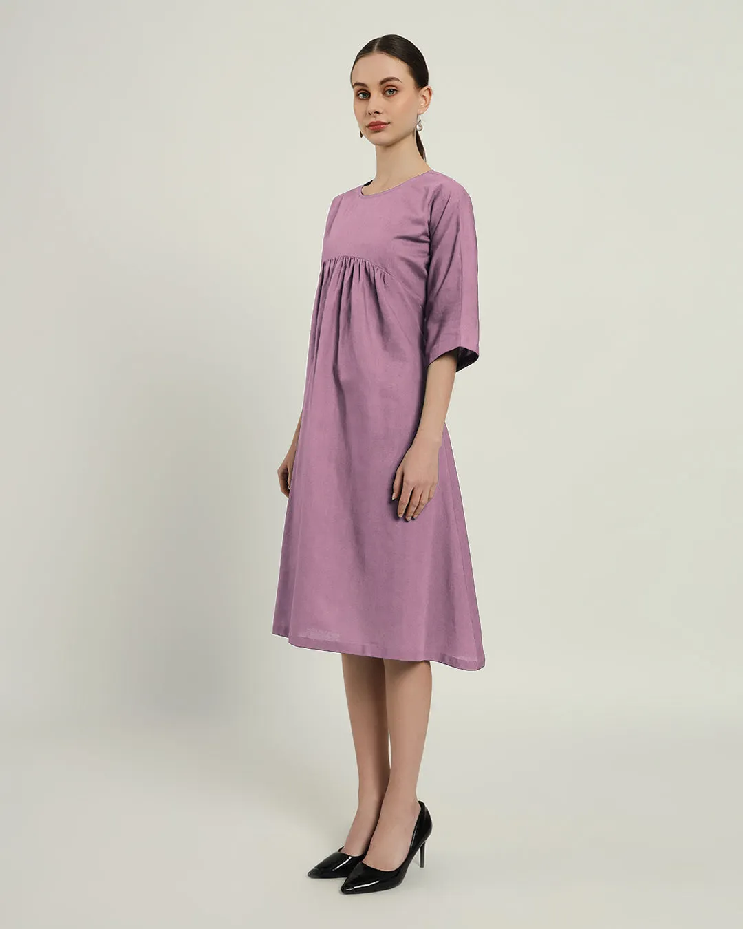 The Monrovia Purple Swirl Cotton Dress