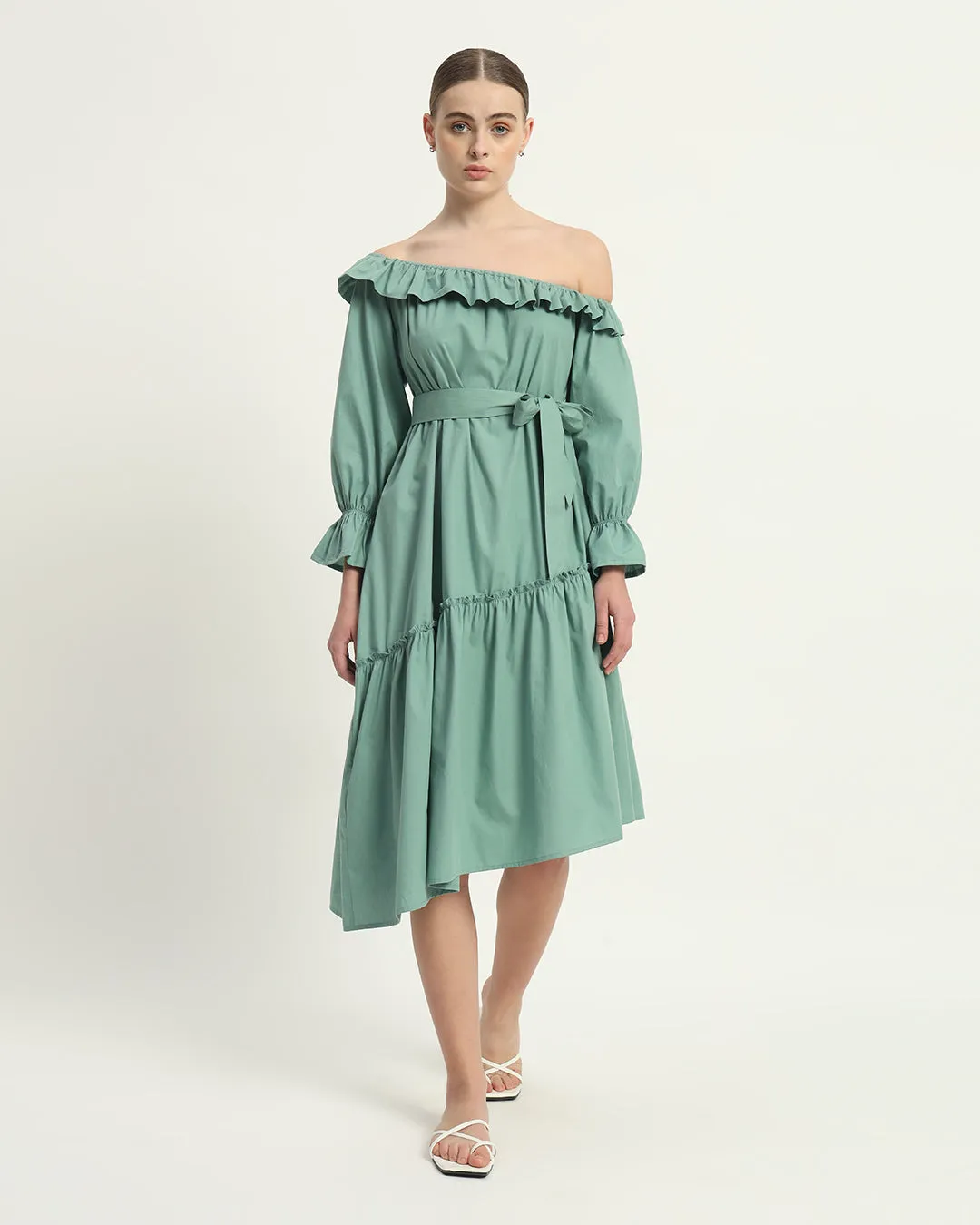 The Stellata Mint Cotton Dress