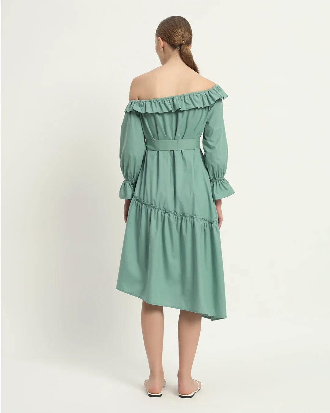 The Stellata Mint Cotton Dress