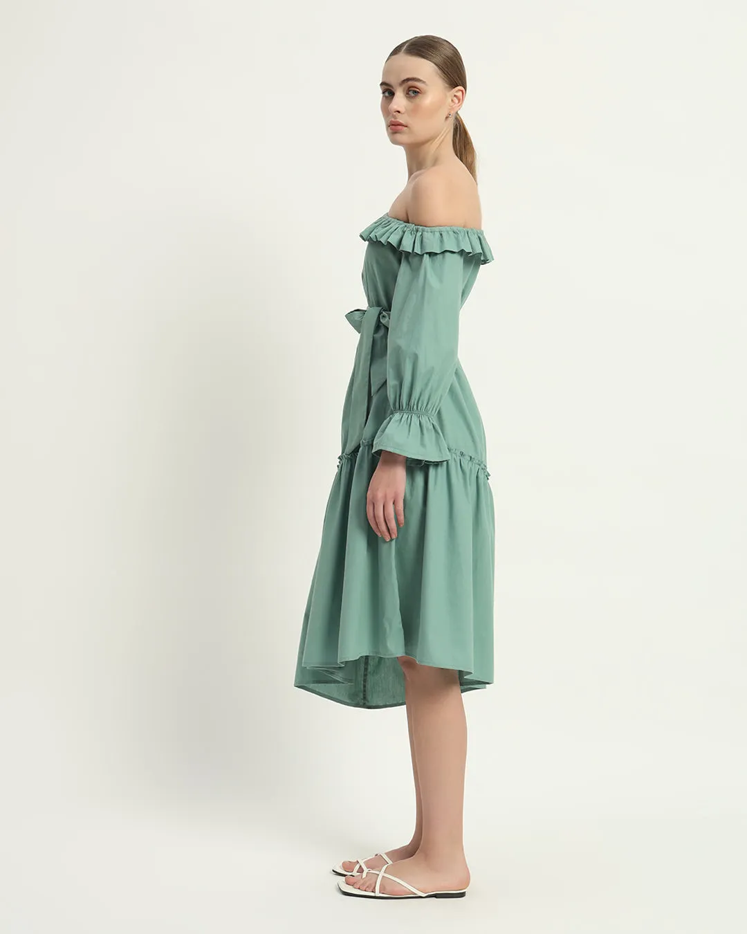 The Stellata Mint Cotton Dress