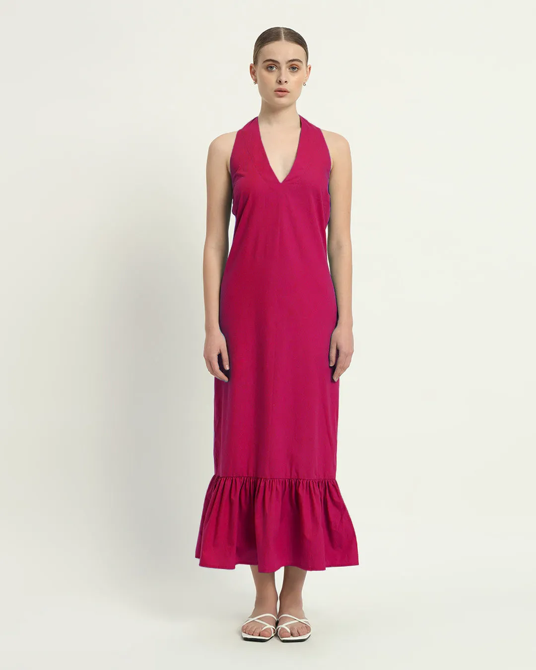 The Wellsville Berry Cotton Dress