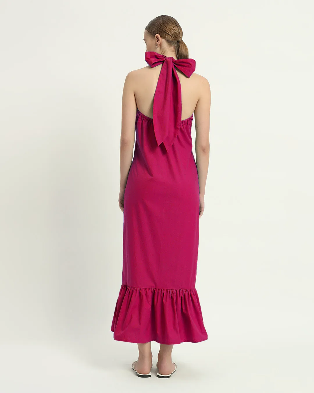 The Wellsville Berry Cotton Dress