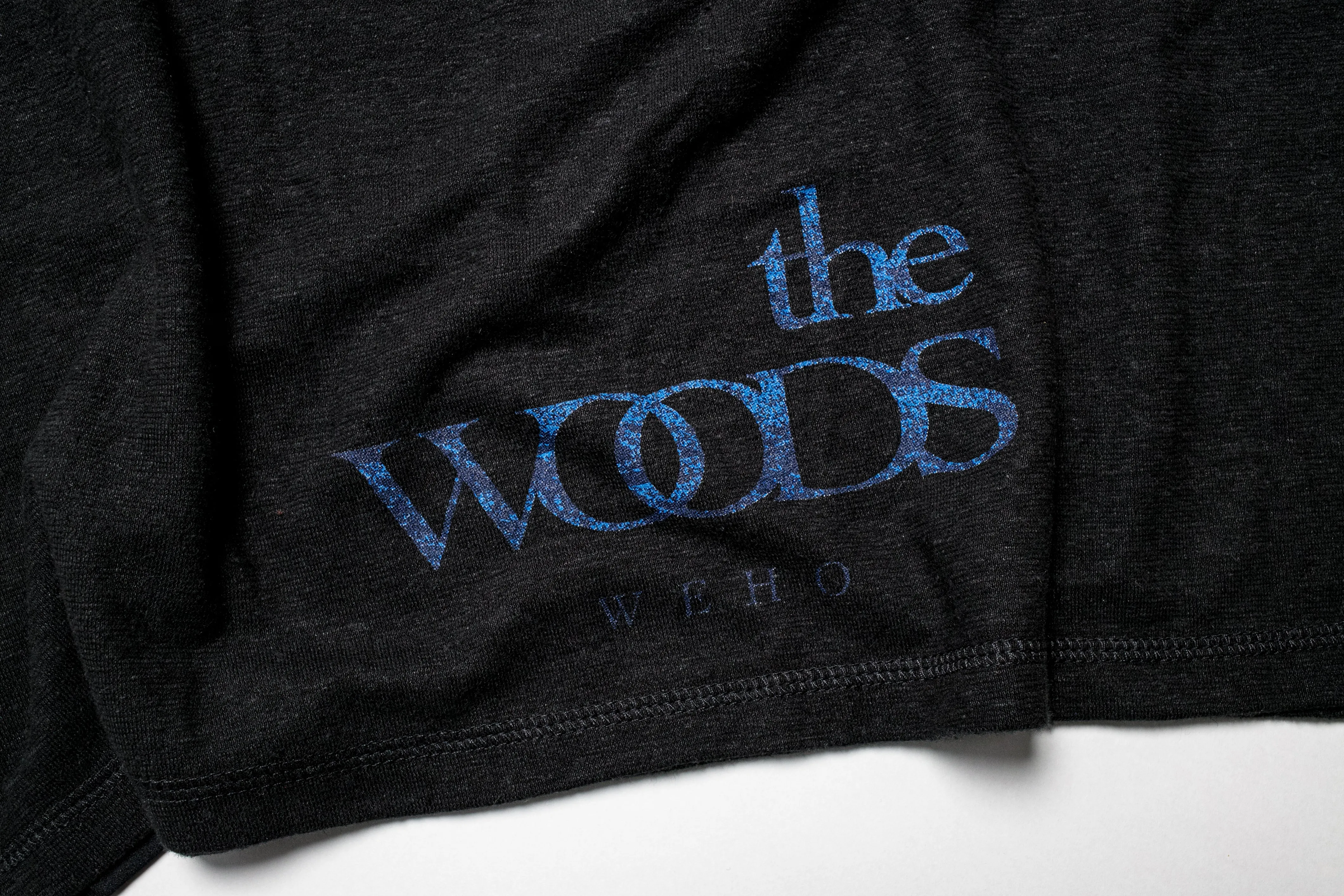 the WOODS HEMP T-SHIRT BLACK