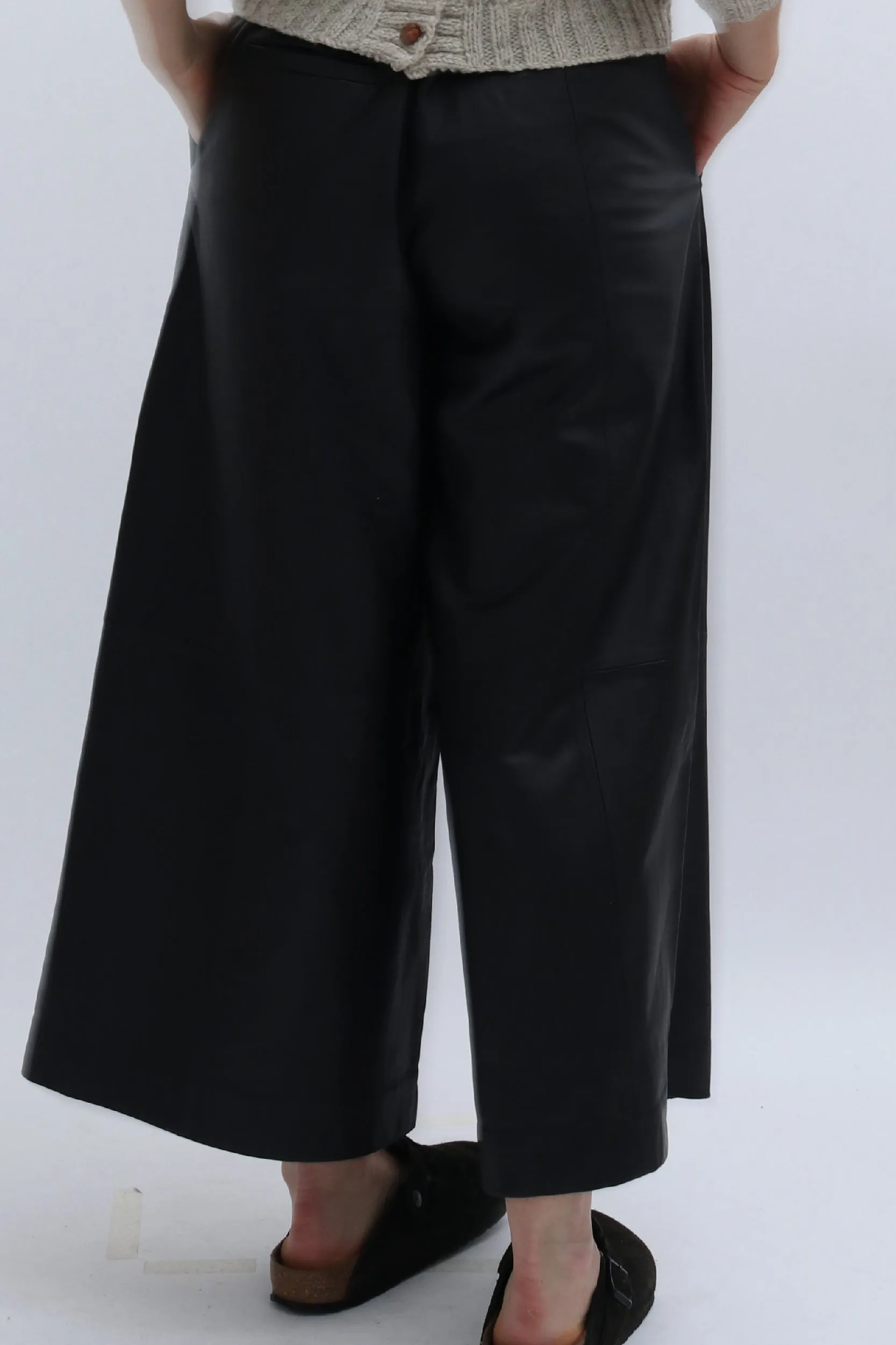 TIBI LEATHER CULOTTES