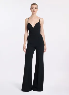 V-Neck Cady Jumpsuit