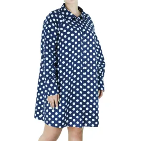 Women's Buttoned Casual Dress,Navy