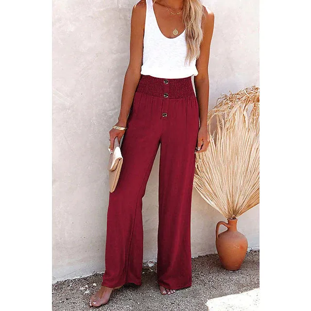 Women's Fashion Culottes Wide Leg Pants