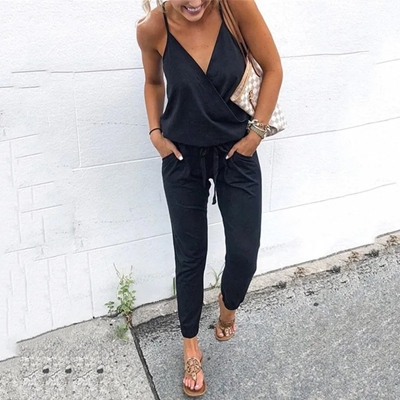 Women's Loose Baggy Strappy Romper Jumpsuit Summer Overalls